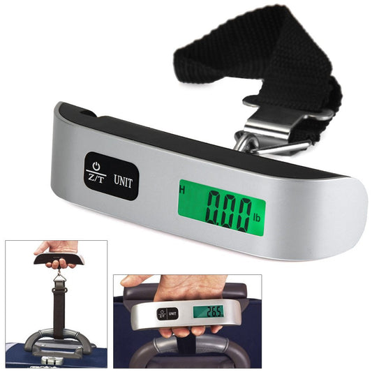 Luggage Scale, 110lb/50kg Portable Digital Hanging Baggage Scale for Travel, Suitcase Scale, Battery uncluded